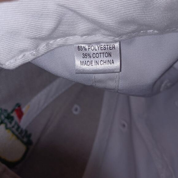 Vintage The Masters Golf Hat Leather Strap back - Picture 7 of 8